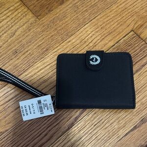 Black Wallet with Wrist Strap by Pink